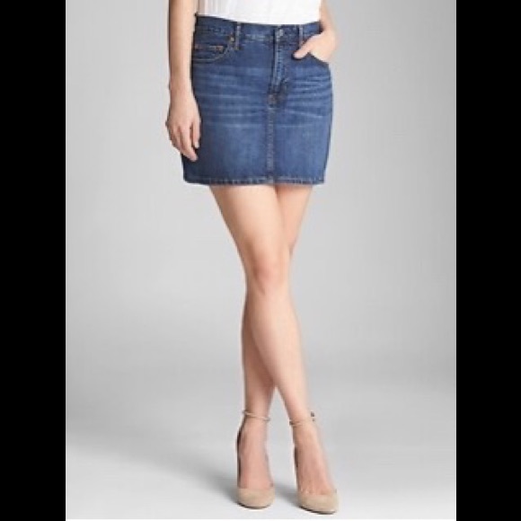 NWT GAP Denim Mini Skirt Studded Pockets 4 - Picture 4 of 4